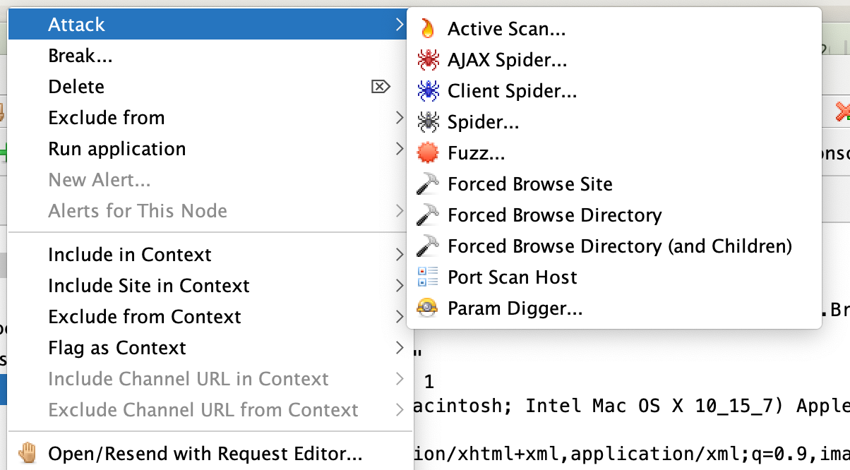 Screenshot of one of the new menus