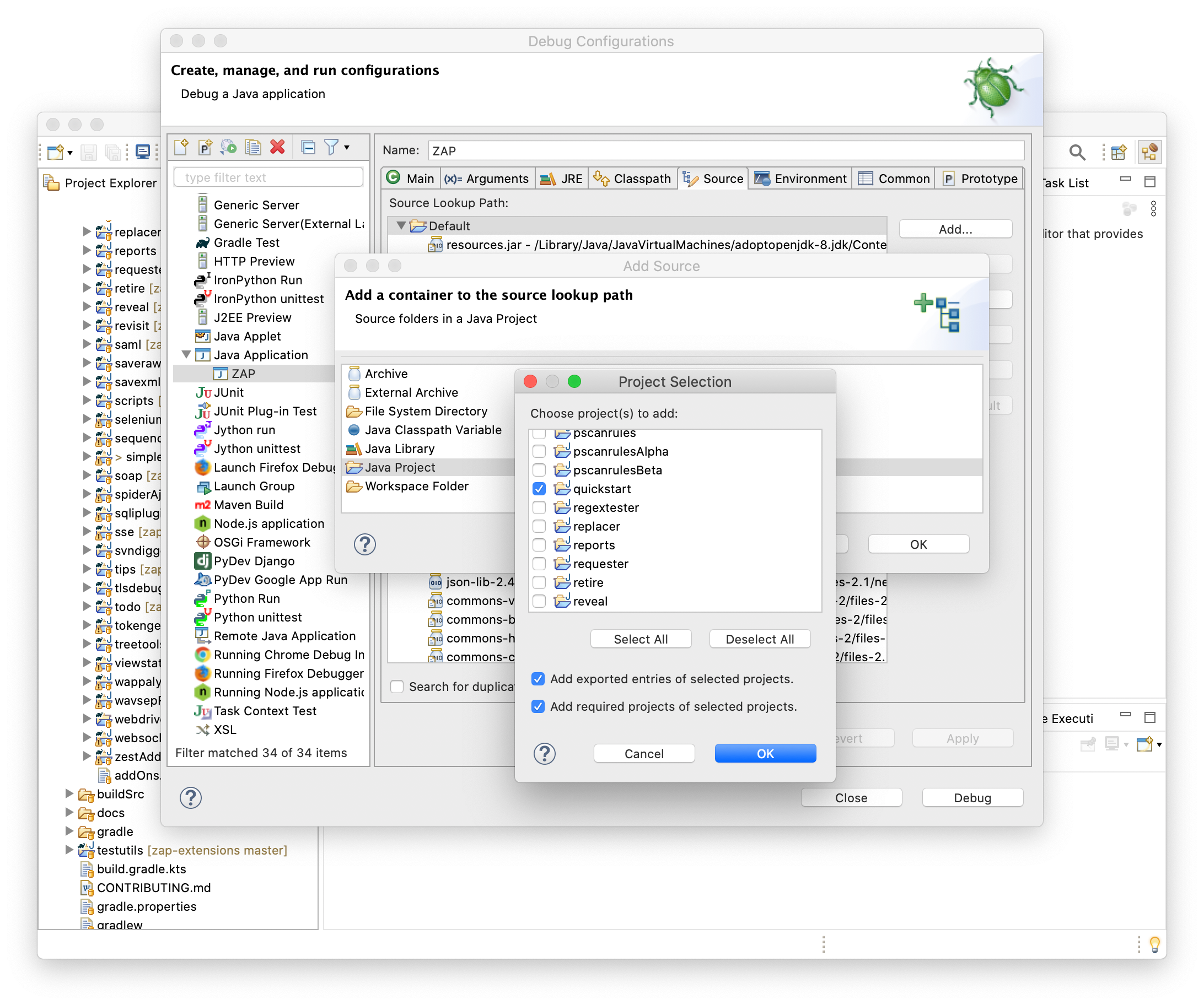 Eclipse Debug Configuration